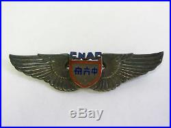 WW2 US Army Air Force CNAC Silver Pilot Wing China National Aviation Corp Rare