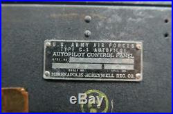 WW2 US Army Air Force Corp USAF B17 Type C1 Bomber Norden bombsight control box