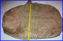 WW2 US Army Air Force Type B-2 Airmen Bag Aviators Kit Named & Survival package