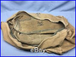 WW2 US Army Air Forces Canvas Aviator Kit Flight Bag Helmet