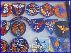 WW2 US Army Air Forces Patch Collection 35 Patches CBI Headquarter 8th Air Force