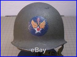 WW2 U. S. Army Air Forces in Europe M1 / Fixed Bail Helmet