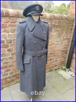 WW2 era Royal Air Force Officer's Great Coat RAF greatcoat Wing Commander rank