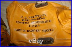 WW2 style US Air Force Gibson Girl survival radio AN / CRT -3 complete set