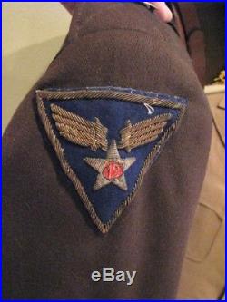 WWII 12th Air Force Uniform grouping 12th USAAF pilot uniform, dog tags, more