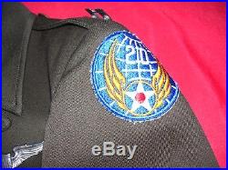 WWII 20th Air Force Pilots Chocolate Gabardine Tailor Made Ike Jacket