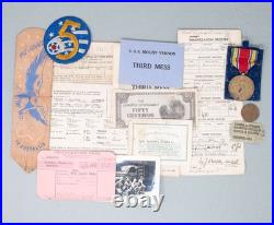 WWII 5th Air Force Dog Tag Grouping Florida Veteran Original Medals Papers