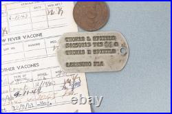WWII 5th Air Force Dog Tag Grouping Florida Veteran Original Medals Papers
