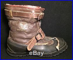 WWII Air Force A-6A Leather Flight Boots Army Military War Combat WW2