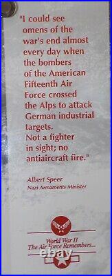 WWII Air Force Museum Picture 24 x 18 Omen's of Wars End Albert Speer