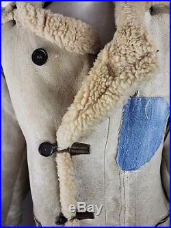 WWII Air Force Pilot, US Army B-7 Arctic Sheepskin Coat 40R Aero Leather Military