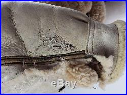 WWII Air Force Pilot, US Army B-7 Arctic Sheepskin Coat 40R Aero Leather Military