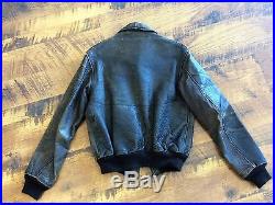 WWII Air Force U. S. Army A-2 Leather Flight Bomber Jacket