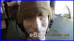 WWII Army Air Force Pilot AAF Flight AN-H-15 Bates Helmet with AN-6530 Goggles