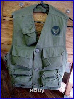 WWII Army Air Forces Vest Emergency Sustenance Type C-1 Never Used NOS +++