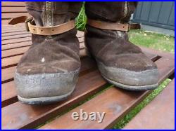WWII British RAF Royal Air Force 1941 Pattern Irvin Flying Bomber Boots, Size 9