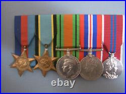 WWII Campaign set including Air Crew Europe Star court mounted and framed
