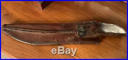 WWII Collins & Co. Legitimus No 18 MIlitary Bowie Knife with Sheath USMC Airforce