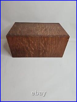 WWII Era 1940s Globe Wernicke United States Army Air Force File Drawer Oak Box