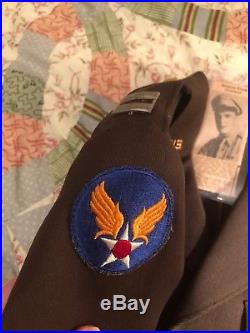 WWII Identified 9th Air Force Pilots Uniform With Photo