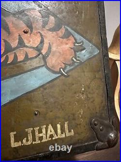 WWII Painted Flying Tigers Style US Air Force Trunk