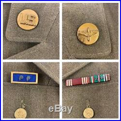 WWII USAAF Army 15th Air Force Uniform Jacket Pants WW2 Patch Ribbon Bar Pin VTG