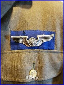 WWII US 8th Army Air Force Blue Back Wing Uniform with Research