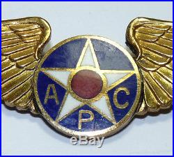WWII US AIR FORCE APC WINGS STERLING Pilot Bomber Training Instructor Squadron