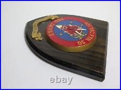 WWII US AIR FORCE Red Devils 431st PAINTED Fighter Squadron PATCH PLAQUE SHIELD