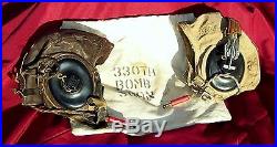 WWII US ARMY 8th AIR FORCE PILOT FLIGHT HELMET 330th BOMB SQUADRON GROUP