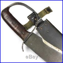 WWII US ARMY AIR FORCES / USAAF WOODMAN'S PAL SURVIVAL MACHETE With METAL SCABBARD