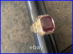 WWII US Air Corps 14K Gold Ring 8th Air Force 493rd Bomb Group Named Ring Size 8