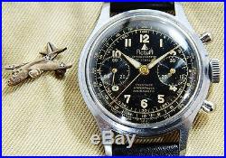 WWII US Air Force B-26 Bomber Pilot Captain ACTUA Chronograph Wristwatch Working