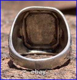 WWII US Army Air Corps Force USAAF Sterling Silver Souvenir Ring SZ 9.5