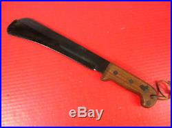 WWII US Army Air Force Fixed Blade Machete Survival Knife withBlade Guard CASE