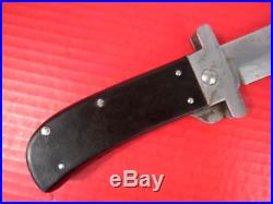 WWII US Army Air Force Folding Machete Survival Knife withGuard Cattaragus #1