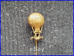 WWII US Army Air Force Sterling Silver Balloon Pilot Wings Made by CWP