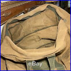 WWII US Army Air Forces Heavy Canvas Aviators Kit Bag AN6505-1 Named Pilot