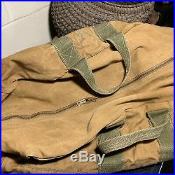WWII US Army Air Forces Heavy Canvas Aviators Kit Bag AN6505-1 Named Pilot