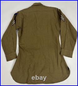 WWII US Army Air Forces Wool Uniform Shirt Corporal Chevron Original 14.5x32