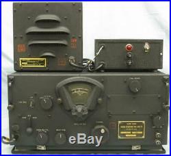 WWII U. S. Army Air Force BC-348-R Radio Receiver, 24 VDC Power Supply, & Speaker