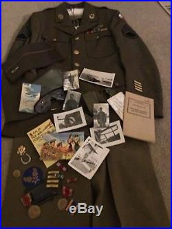 WWII Uniform Group B-26 Tailgunner 9th Air Force