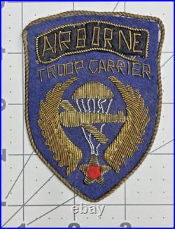 WW 2 US Army Air Force Troop Carrier Bullion Patch Inv# K2040