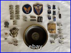 WW II Lot Air Force Pins Patches USA