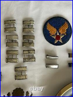 WW II Lot Air Force Pins Patches USA