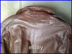 WW II TYPE A-2 Air Force leather flight jacket size 40