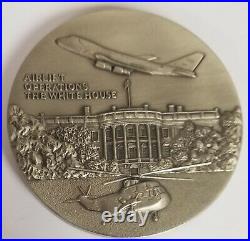 White House Airlift Operations Air Force One Hmx-1 Bush 43 Era 3 Medallion