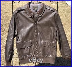 Willis & Geiger Type A-2 US Army Air Force Leather Flight Bomber Jacket Size 42