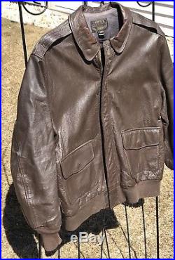Willis & Geiger Type A-2 US Army Air Force Leather Flight Bomber Jacket Size 42