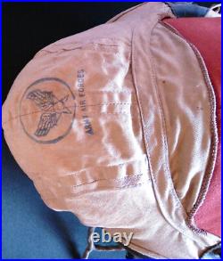 World War 2 army air force fighter pilot summer helmet with speakers World War 2 army air force fighter pilot summer helmet with speakers